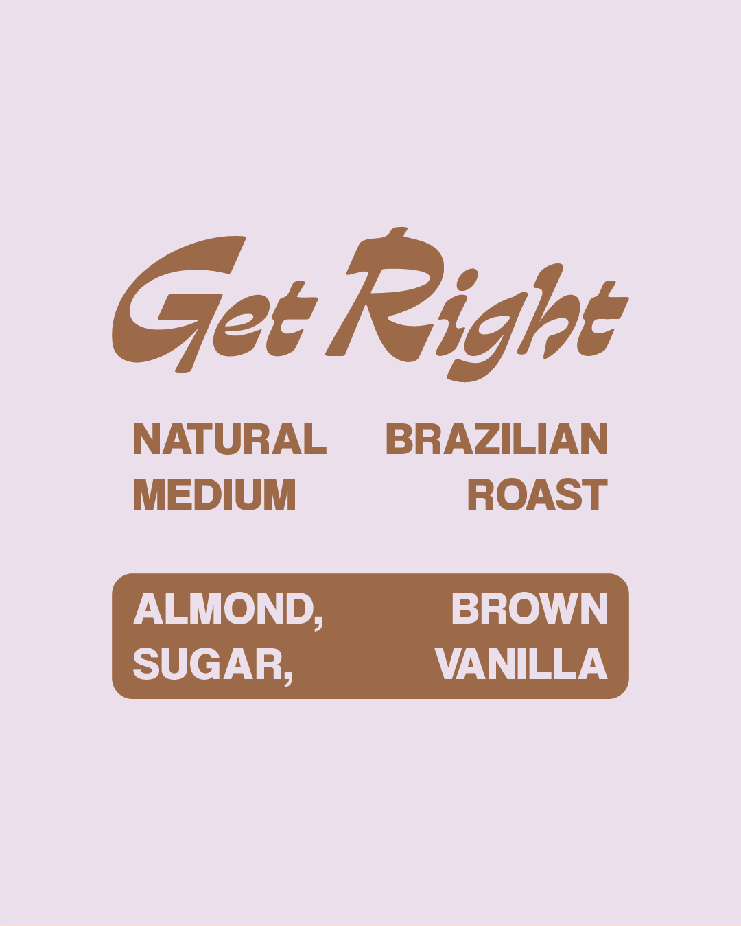 GET RIGHT | MEDIUM ROAST | BRAZIL